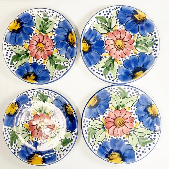 Set of 4 - Vintage Ceramic Spanish Decorative Plates - Picture 1 of 14